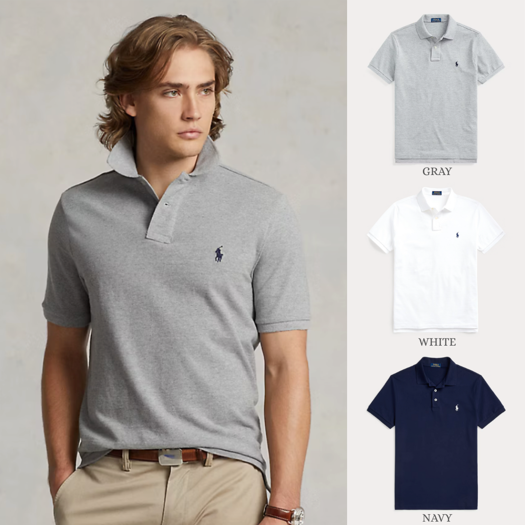 BUY 1, GET 3 — RALPH LAUREN ICONIC MESH POLO SLIM FIT